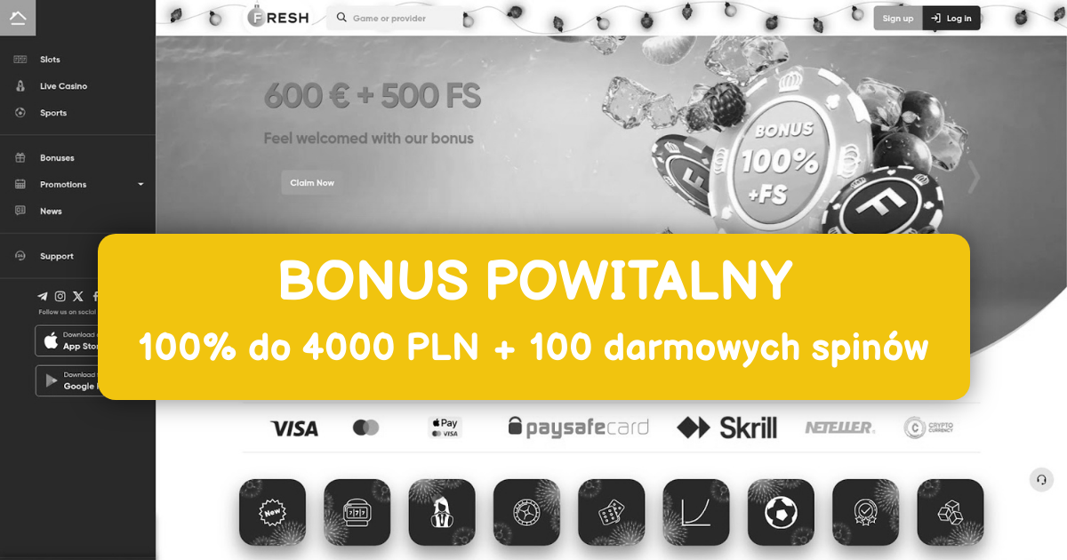 Fresh Casino welcome bonus