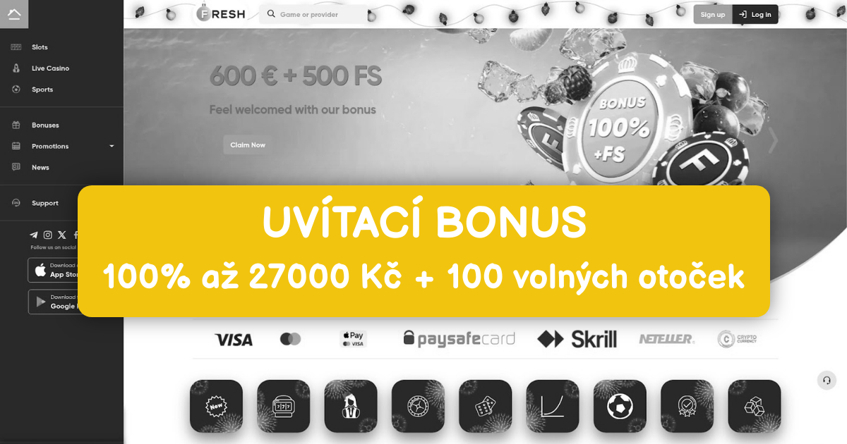 Fresh Casino welcome bonus